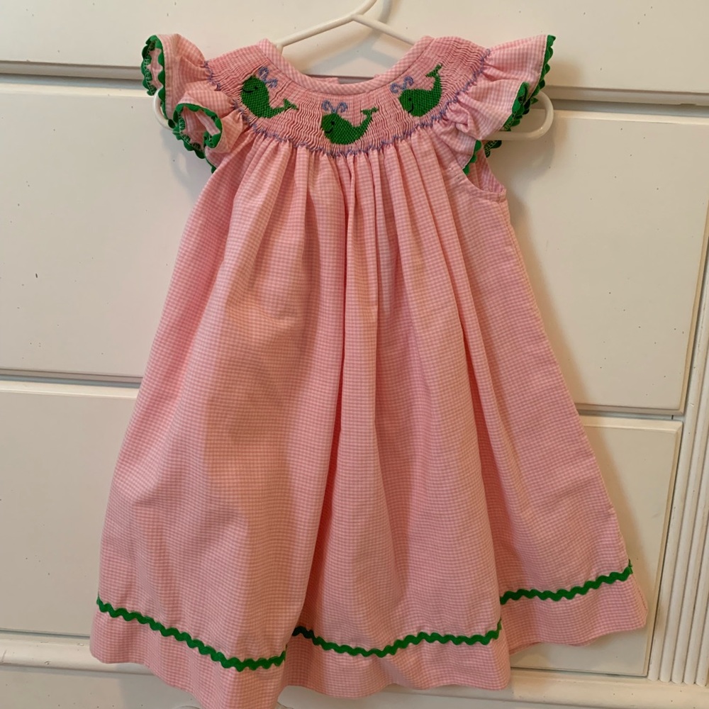 Girls whale dress 12 month